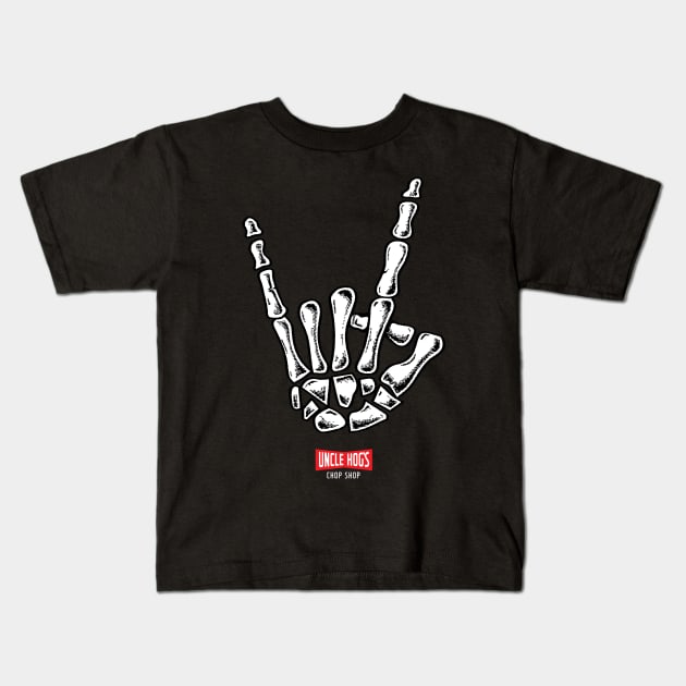 Rock fingers - Uncle Hog Kids T-Shirt by Cimbart